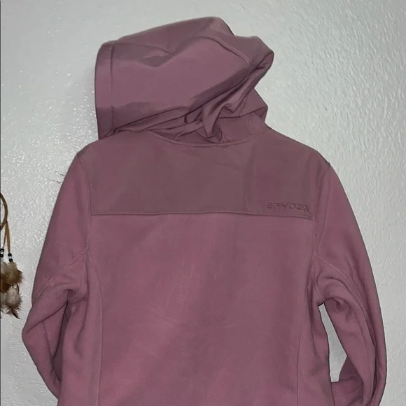 Spyder Women's Mauve Hooded Soft Jacket Size Large - Picture 6 of 8